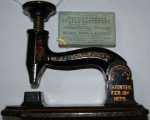 Один из первых степлеров